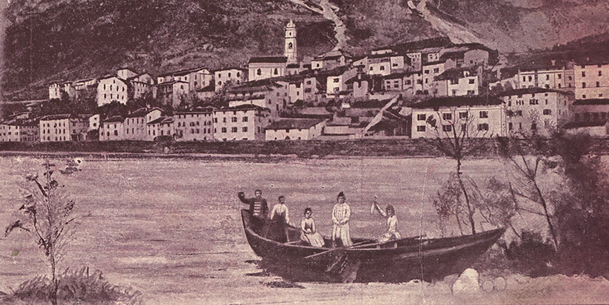 Pannello 1 foto 1 |  Cartolina che rappresenta Serravalle - Biolo e c. 1908, Venezia. Biblioteca Digitale Trentina, progetto Cartoline del Trentino