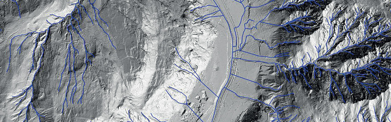 Pannello 7 foto 1 | Ricostruzione fedele dell’area del bacino idrografico del rio Cipriana attraverso la tecnica LIDAR. Estratto da Portale Geocartografico Trentino